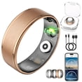 thumbnail image 1 of OSAWALLA Mart Ring & Fitness Tracking Ring, 7-Day Battery, No Subscription, Stainless Steel - Size 12, Rose Gold, 1 of 10