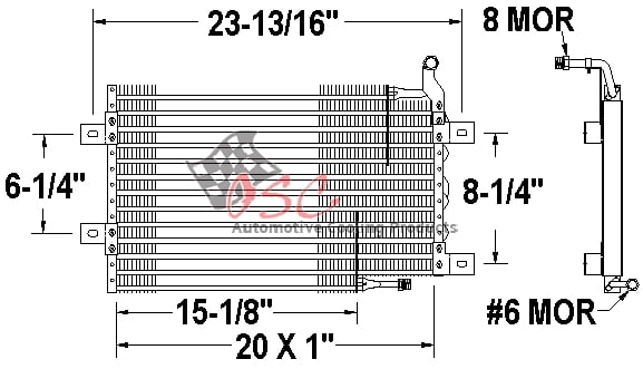 OSC 3241 A/c Condenser