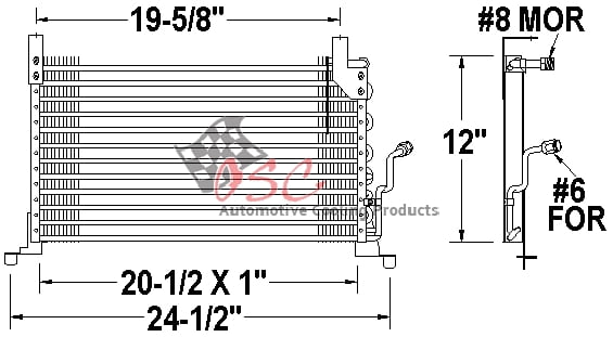 OSC 3372 A/c Condenser