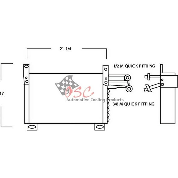OSC 3608 A/c Condenser