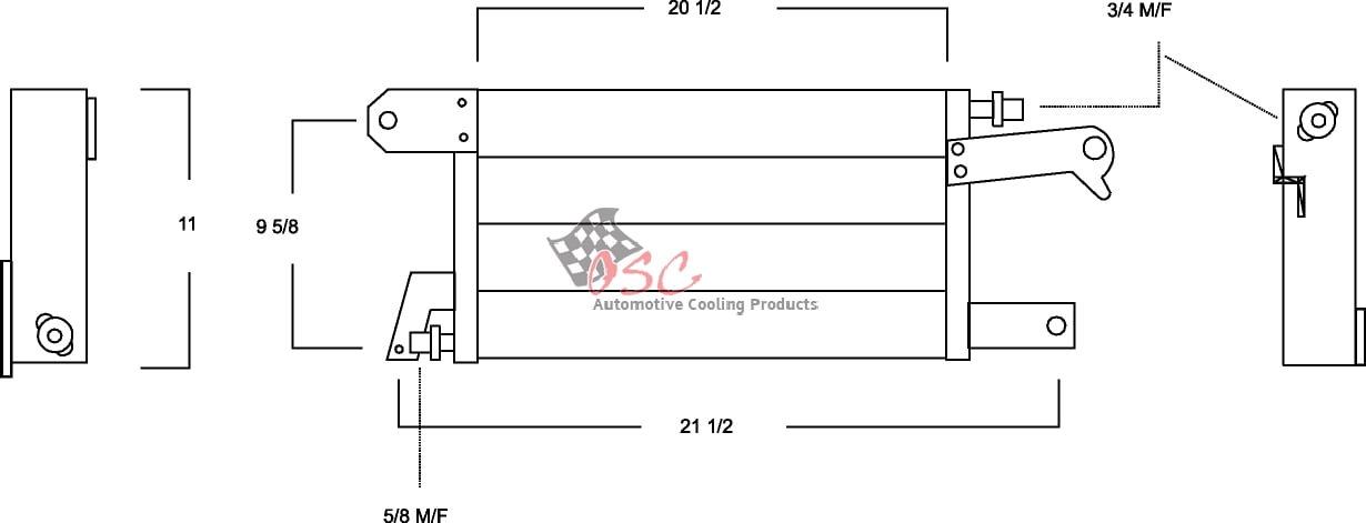 OSC 3840 A/c Condenser