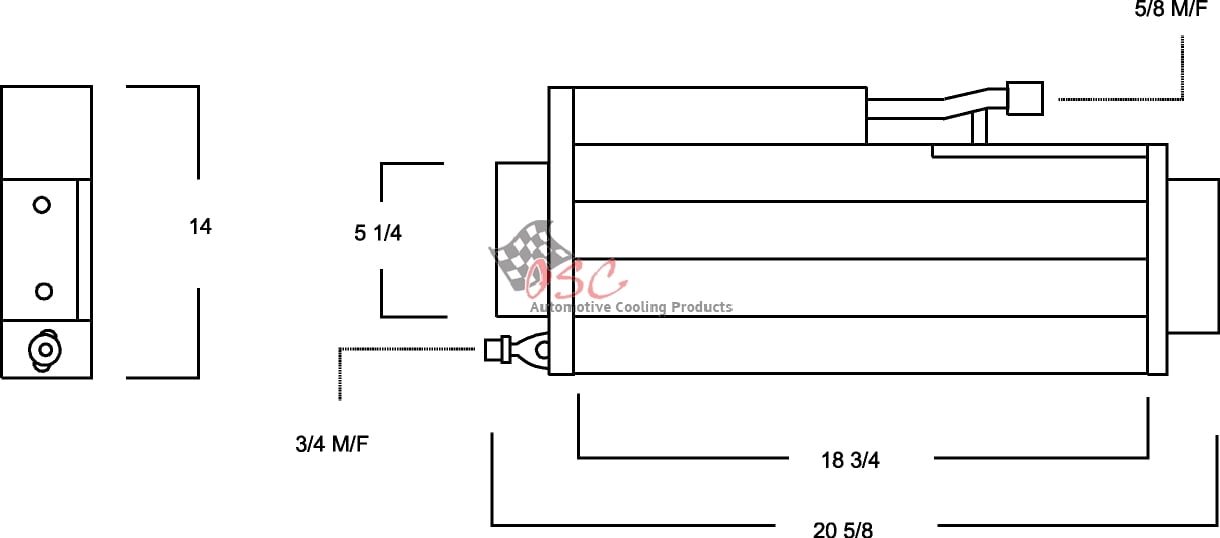OSC 3841 A/c Condenser