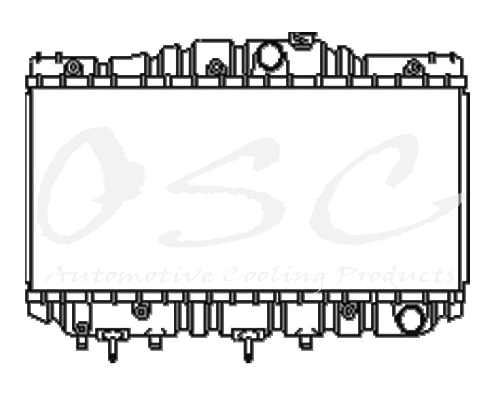 OSC Automotive 932 Radiator, Factory Finish Plastic Tank