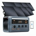 thumbnail image 1 of OSCAL 1800W Solar Generator with 1024Wh LiFePO4 Power Station & 2x200W Solar Panels – Home Backup, Camping Power Source, 1 of 12