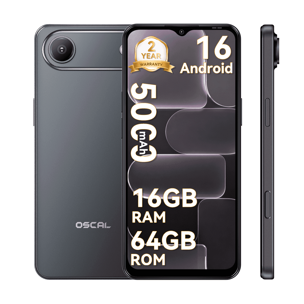 OSCAL Android Phones Unlocked for T-Mobile, Flat 2 Android 15