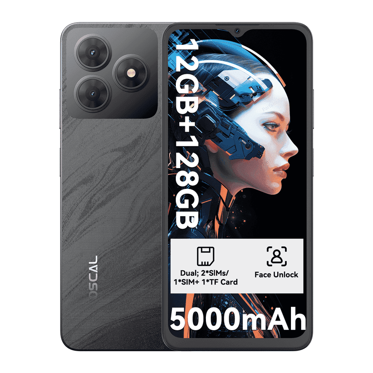 OSCAL スマートフォン Android 14 5000mAh OSCAL Android Phones Unlocked for T-Mobile, Flat 2 Android