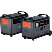 محطة طاقة محمولة OSCAL PM6000 مع حزمة بطارية BP3600، محطة طاقة بطارية LFP بقدرة 3600 وات في الساعة،توسيع السعة من 3600 وات في الساعة إلى 7200 وات في الساعة، جهد طور مقسم 120/240 فولت، منافذ تيار متردد 6000 وات، ذروة 9000 وات