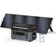 thumbnail image 1 of OSCAL PowerMax 2400 Solar Generator with 200W Panel, 2400W/1872Wh LiFePO4 Power Station, 4 AC Outlets (5000W Peak), 1.45H Fast Charge, APP Control, Home Backup Battery for RVs & Camping, 1 of 8