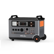 OSCAL PowerMax 3600 SE Portable Power Station 3600Wh LiFePO4 3000W AC EPS Home Backup Solar Generator for Camping RV Emergency