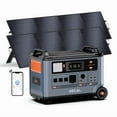 thumbnail image 1 of OSCAL PowerMax 3600 Solar Generator with 2x200W Panels | 3600Wh Expandable to 57.6kWh | 3000W AC Output (6000W Peak) | 1.2H Solar Charging | App Control for Home, Camping & RVs, 1 of 7