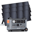 thumbnail image 1 of OSCAL PowerMax 3600 Solar Generator, 3600Wh LiFePO4 Power Station with 3×400W Panel, 3000W Output, Fast Charging, APP Control for Home & Outdoor Use, 1 of 9