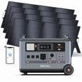 thumbnail image 1 of OSCAL Promax6000 6000W Solar Generator with 4x400W Panels 3600WH LiFePO4 120V/240V Portable Power Station, 1 of 10