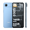 thumbnail image 1 of OSCAL FLAT 3C Unlocked Cell Phone,Android 16 Phone with 6.56" HD+ Display,5000mAh Battery,16(4+12)+64GB/1TB Expandable,32MP Rear Camera,IP54,DokeOS 5.0,Blue, 1 of 11