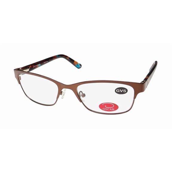 OSCAR DE LA RENTA OSL 471 CAT EYE EYEGLASS FRAME/GLASSES METAL STAINLESS STEEL