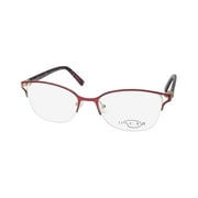 OSCAR DE LA RENTA OSL 735 EYEGLASS FRAME/EYEWEAR CAT EYE HALF-RIM NARROW LENSES