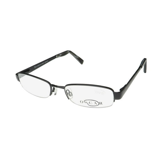 OSCAR DE LA RENTA OSM 802 EYEGLASS FRAME/EYEWEAR HALF-RIMLESS LATEST SEASON RARE