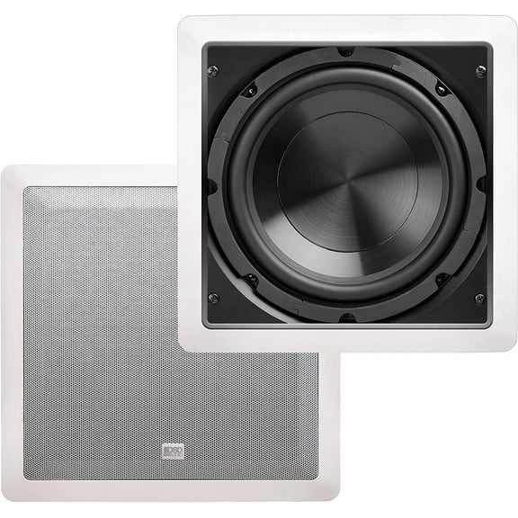 OSD 8" in Wall Subwoofer 150W Easy Install, Paintable Grill IWS8