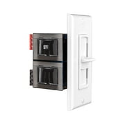OSD Audio VMS 100 In Wall 100W Slider Volume Control, Speaker Impedance Matching Decora Style (White, Almond, Ivory)