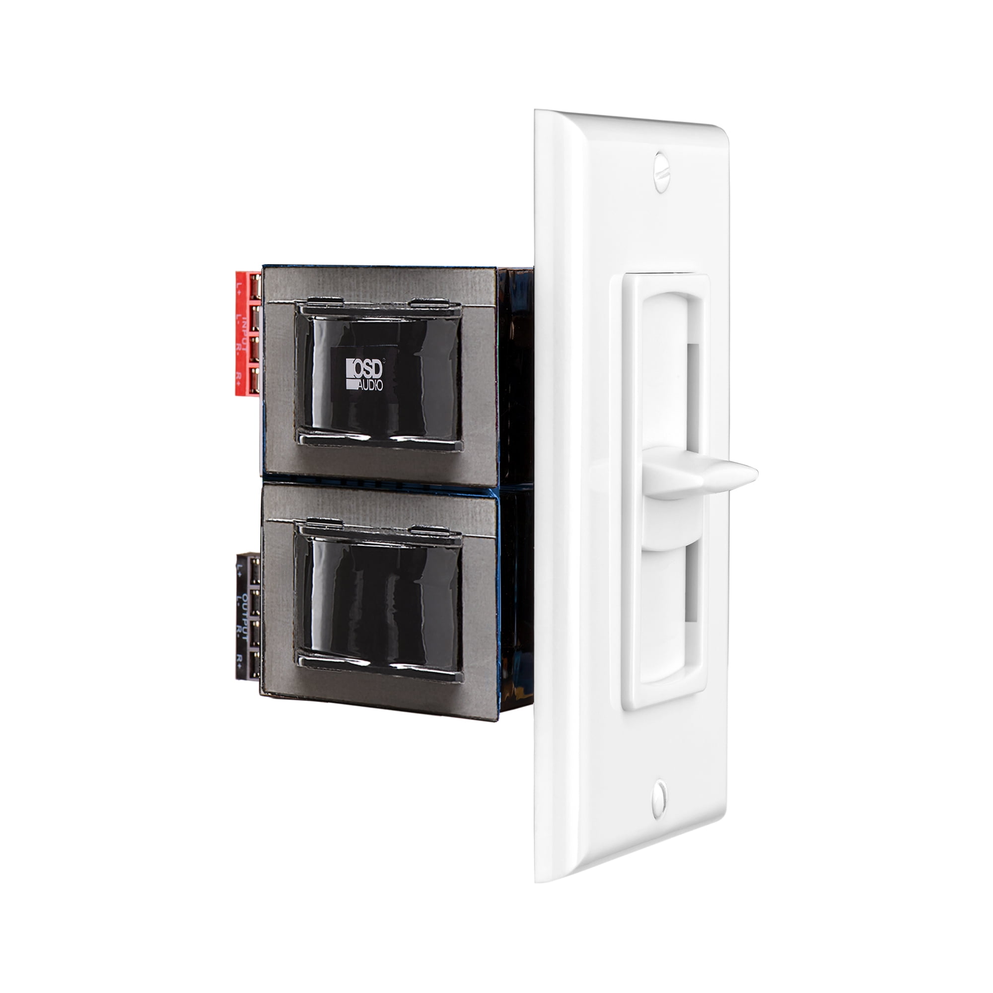 White Built-in Wall-Mounted Volume Control Slider
