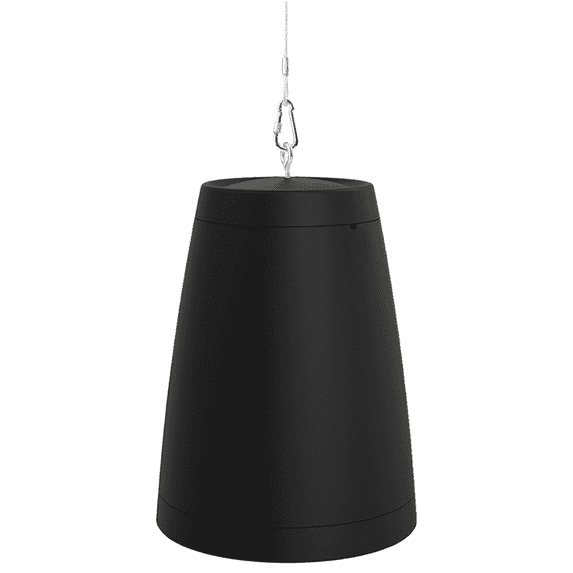 OSD Audio Nero ARC 6 Professional Hanging Pendant Speaker 150W, 6.5" Graphite Cone / 1” Silk Dome Tweeter, for Home or Commercial Applications, Safety Cable Suspension, Hardware Included, Black