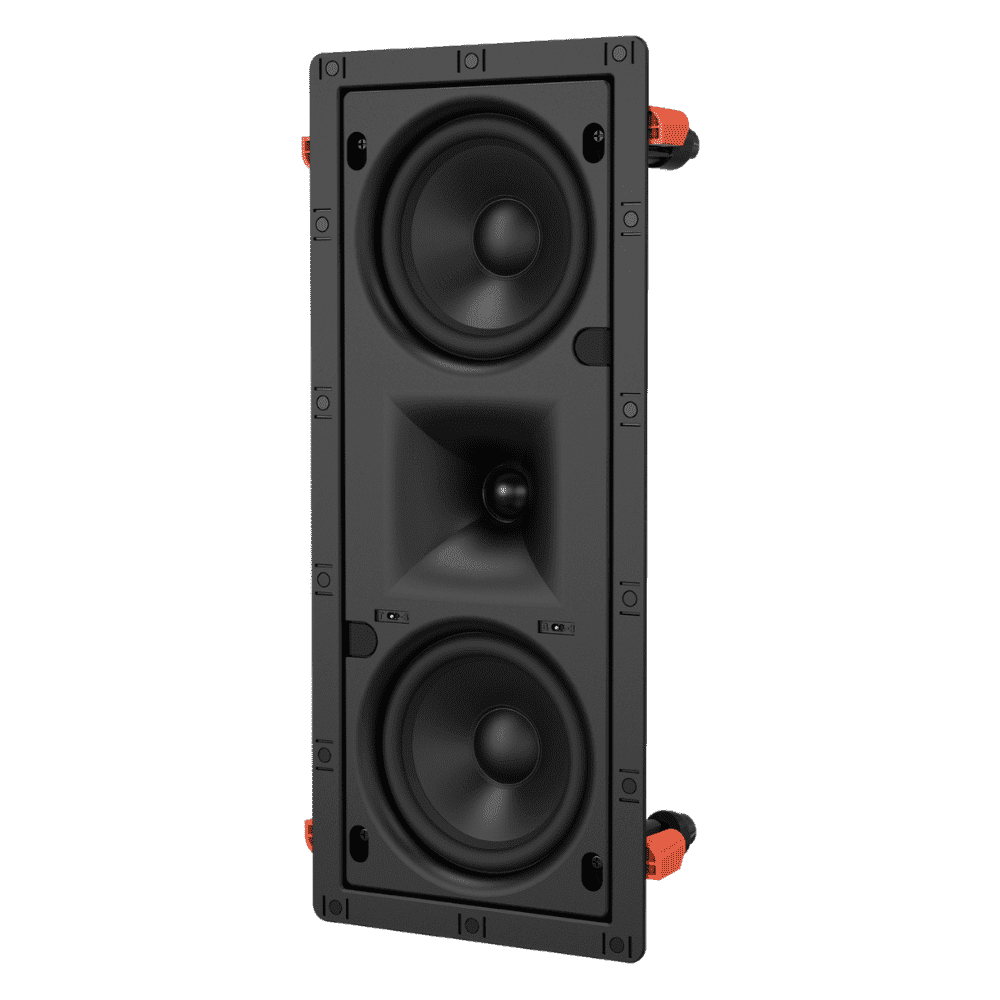 OSD Audio Nero IWLCR53 Dual 5.25" In Wall LCR Speaker 150W, 1" Silk Dome Horn Tweeter, Single