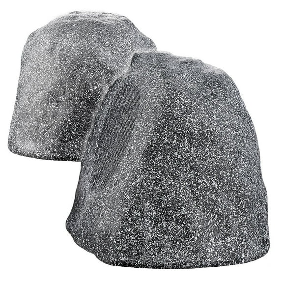 OSD RX805 8" 200W Outdoor Weather-Resistant High Performance Rock Speaker Pair, Granite Grey