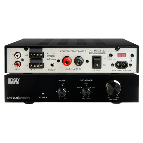 OSD SMP200 200W Mono Class D Subwoofer Amplifier, Auto Sensing, 4 -8 Ohm, ETL CE Certified