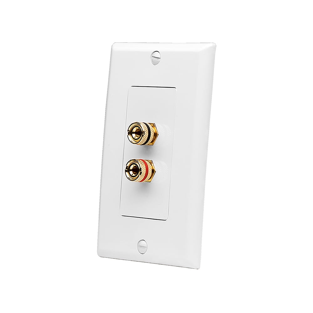 OSD WP2 Single Speaker Terminal Decora Binding Post Wall Plate
