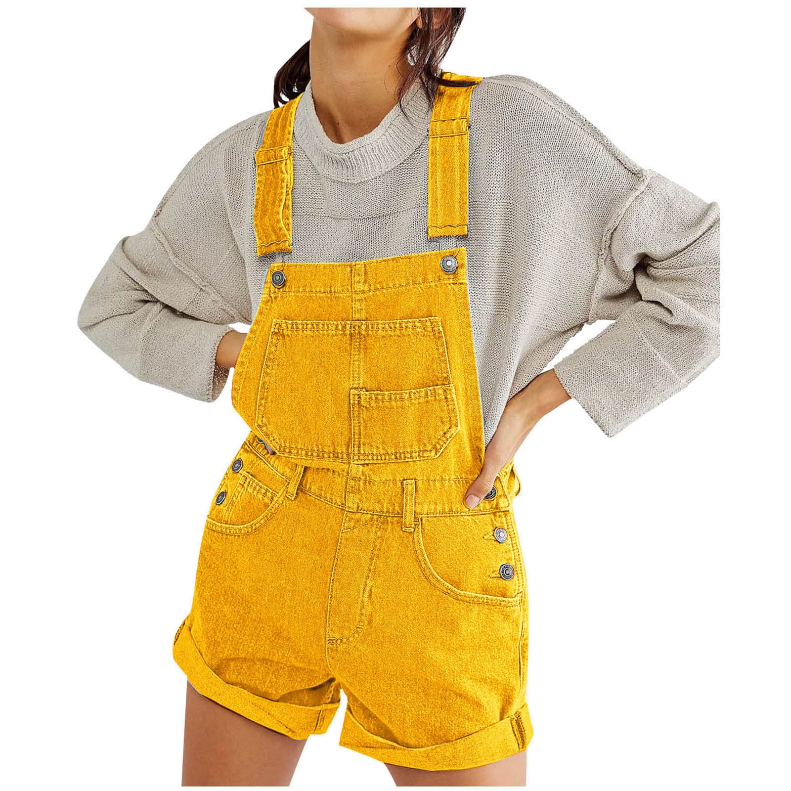 OSFVNOXV 100% Denim Jumpsuits for Women Summer 2025 Overalls