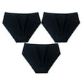 thumbnail image 1 of OSFVNOXV 3 Pack Cotton Briefs for Women,High Waisted Soft Breathable Knit Underwear,Ultra Soft Comfortable Sleepwear Bottom, 1 of 3