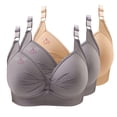 thumbnail image 1 of OSFVNOXV 3 Pack Full Coverage Bras for Women Wide Straps Plus Size Big Bust Bra High Support Push Up Full Figure Everyday Bra ,XS-4XL, 1 of 8