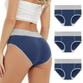 thumbnail image 1 of OSFVNOXV 3 Pack High Waisted Cotton Leakproof Panties for Women,Stretch Comfy Fit Breathable Womens Underwear for Plus Size Everyday Wear M-5XL, 1 of 9