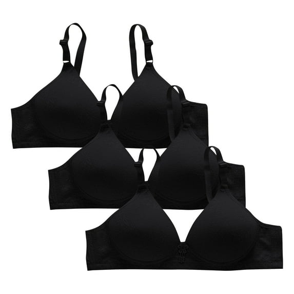 OSFVNOXV 3 Pack Minimizer Bras for Women Full Coverage Triangle Cups Plus Size Wireless Bra Soft Ultra Thin Padded Quick Drying Juniors Bra First Mothers Day Gift for New Mom ,M-3XL