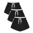 thumbnail image 1 of OSFVNOXV 3 Pack Sleep Shorts Women Elastic Waist Solid Color Drawstring Athletic Casual Loose Yoga Lounge Shorts Mothers Birthday Gifts, 1 of 5