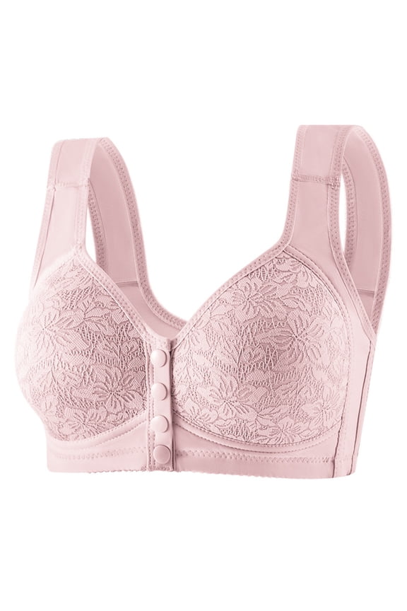 36D Bras for Women Oversized Lace Bralette for Big Bust Women Full Figure Supportive Front Closure Supportive Wireless Everyday Bra ,36-44