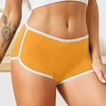thumbnail image 1 of OSFVNOXV Athletic Underwear for Women Y2K Color Blocked Boyshorts Soft Cotton Breathable Elastic Waist Short Workout Bottoms, 1 of 7