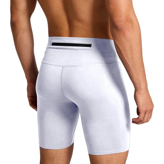 OSFVNOXV Bike Shorts for Men with Back Zippered Pockets Athletic Compression Shorts Quick Drying Running Bicycle Shorts