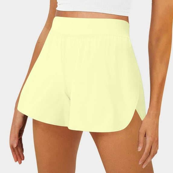 OSFVNOXV Biker Shorts for Women Casual High Waisted Solid Color Stretch Sports Workout Bottom for Beachwear Swimwear Mothers Birthday Gifts ,S-3XL