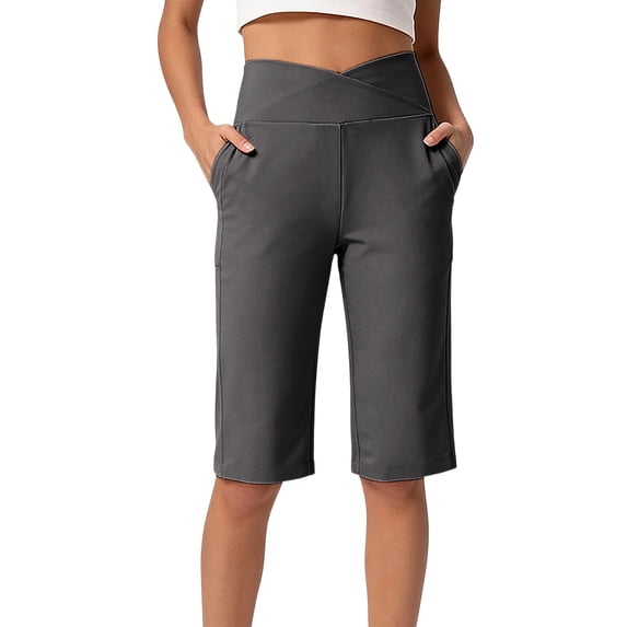 OSFVNOXV Biker Shorts for Women Plus Size High Waisted Yoga Shorts Quick Drying Seamless Stretchy Workout Running Shorts