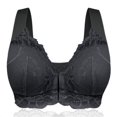 thumbnail image 1 of OSFVNOXV Bras for Women No Underwire Front Closure Seamless Lace Bralette Comfortable Breathable Everyday Bras Savings,75B-90C, 1 of 2