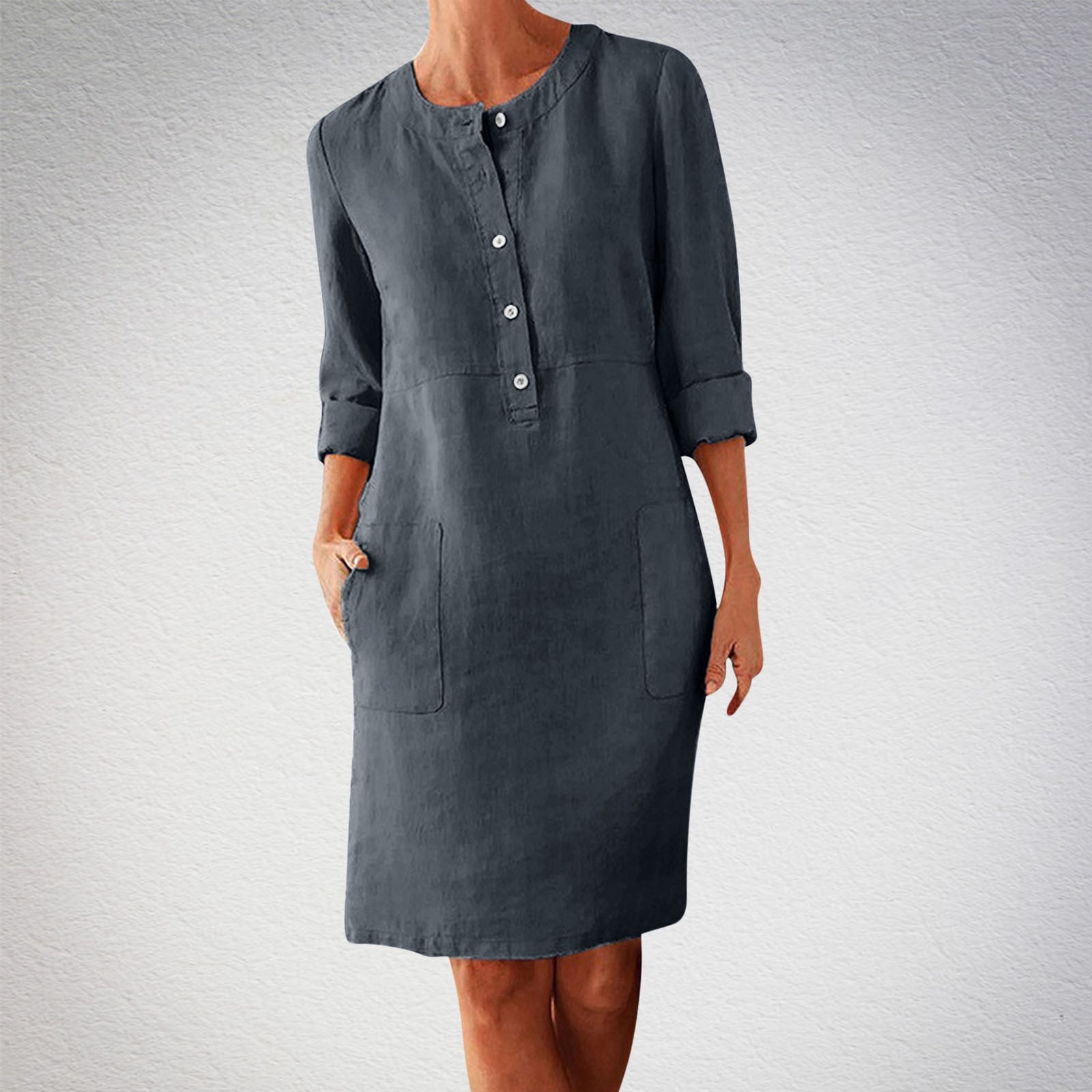 chinese dress ladies The Shirtdress in Linen