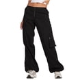 thumbnail image 1 of OSFVNOXV Cargo Pants for Women High Waist Fall Trouser Breathable Straight Leg Pull-On Drawstring with Pockets, 1 of 6