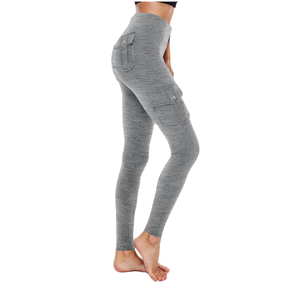 OSFVNOXV Cargo Pants for Women High Waist Yoga Leggings Stretchy Butt-Lifting Office Work Pants
