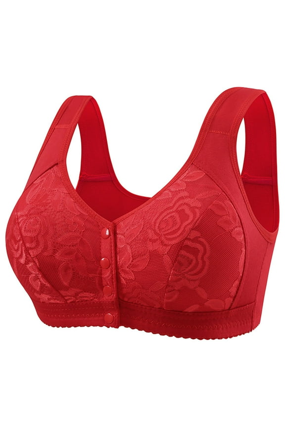 Comfy Bras for Women Front Closure Seamless Bralette Lightly Lined Breathable Camisoles ,Sizes S-4XL