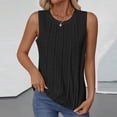 thumbnail image 1 of OSFVNOXV Eyelet Tank Tops for Women Sleeveless Summer Boho Top Dressy Dressy Casual Pleated Tunic Tops 2026, 1 of 9