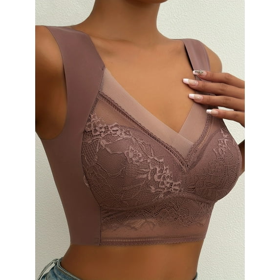 OSFVNOXV Forlest Bras for Women Seamless Lace Bralette No Underwire Soft Comfy Push Up Sports Bras