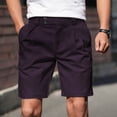 thumbnail image 1 of OSFVNOXV Golf Shorts for Men with Buttons,5 Inch Business Casual Shorts Elastic Waist Drawstring Loose Fit Workout Shorts with Pockets, 1 of 7