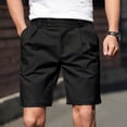 thumbnail image 1 of OSFVNOXV Golf Shorts for Men with Buttons,5 Inch Business Casual Shorts Elastic Waist Drawstring Loose Fit Workout Shorts with Pockets, 1 of 7