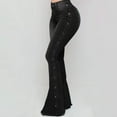 thumbnail image 1 of OSFVNOXV Jeans for Women 100% Bootcut Denim Pants with Gold Button,High Waisted Butt-Lifting Stretch Fit Flared Trouser, 1 of 4