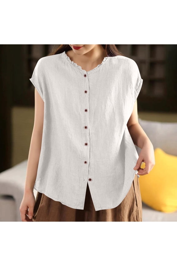 Juniors Beach Top Casual Buttons Down Lightweight Short Sleeve Open Front Shirts for Summer Holiday Vacation